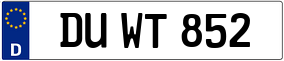 Trailer License Plate